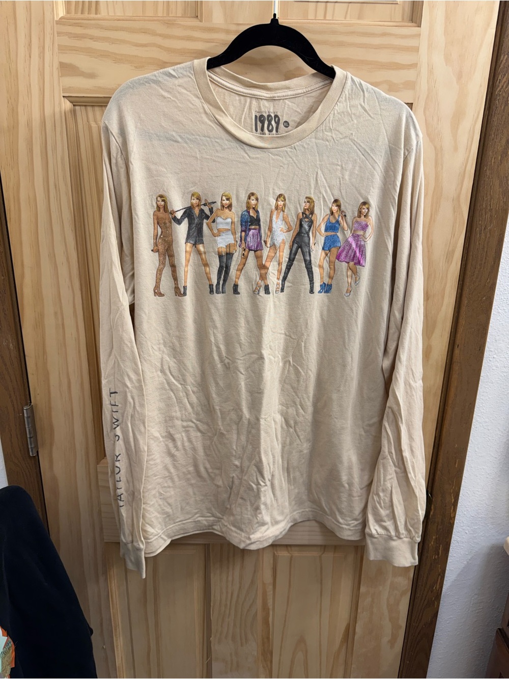 Taylor Swift 1989 Eras Beige Long Sleeve Tshirt